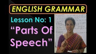 Lesson 1  quotParts of Speechquot [upl. by Flita919]