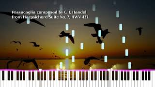 Passacaglia Handel  Halvorsen  Piano MIDI [upl. by Nnaeirrac]