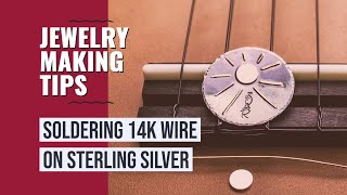 Soldering 14kt Gold Wire Embellishments to Sterling Silver [upl. by Ornie805]