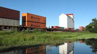 CP 8773 at Mortlach Saskatchewan 20130714 [upl. by Risa]