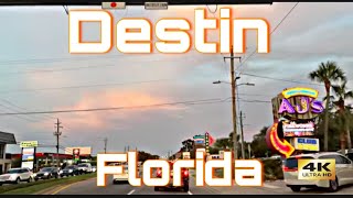 Destin Florida  Evening amp Night Drive [upl. by Mairim]