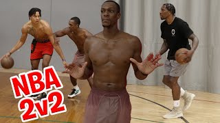 Lakers Rajon Rondo vs Clippers Eric Bledsoe amp Jalen Johnson in NBA 2v2 [upl. by Uile]