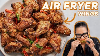 The SECRET to Making Crispy Golden AirFryer Wings [upl. by Hardden]