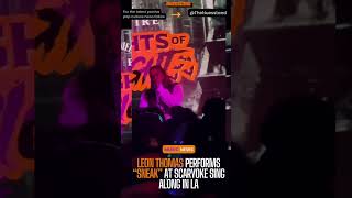 Leon Thomas performs “SNEAK” at Scaryoke presented by Jack Daniel’s in LA LeonThomas MUTT RNB [upl. by Larry]