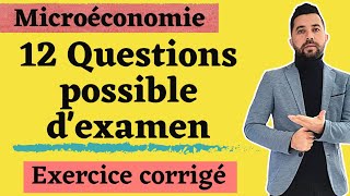 Examen Microéconomie Corrigé2021 Comment répondre aux questions du théorie du consommateur [upl. by Styles]