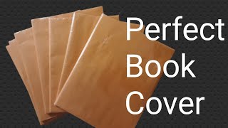 How To Cover A Book  How To Cover A Book With Brown Paper Fast And Easy [upl. by Zizaludba759]