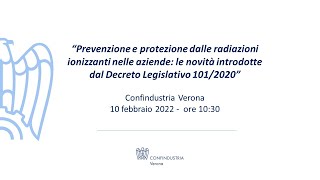 Prevenzione e protezione dalle radiazioni ionizzanti [upl. by Ominorej936]