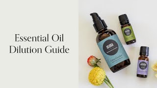 Essential Oil Dilution Rate Guide [upl. by Jentoft]