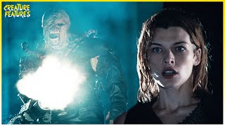 Nemesis Ambushes Alice  Resident Evil Apocalypse  Creature Features [upl. by Kela496]