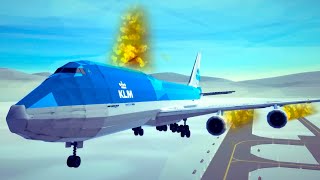 Realistic Fictional Airplane Crashes and Emergency Landings 6  Besiege [upl. by Crosby198]