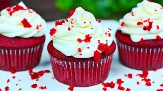 SUPER MOIST RED VELVET CUPCAKES  How to make the best red velvet cupcakes recipe [upl. by Bradski]