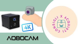 AOBOCAM Mini Telecamera 4K Qualità dimmagine Senza Compromessi amazon 🕵️‍♂️ [upl. by Euqirne]