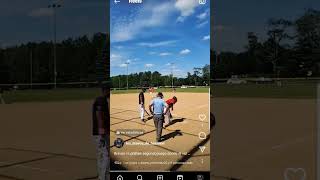 bravos vs phillies fay dando hit softball [upl. by Hashum]