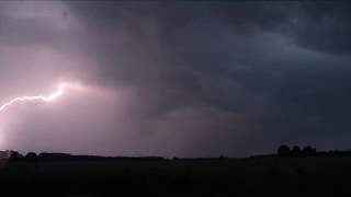 Gewitter zieht über den Landkreis Oldenburg  viele Blitze zucken am Himmel [upl. by Nashom]