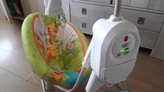 Fisher Price automatic baby swing BFH05986E review [upl. by Yrocej]