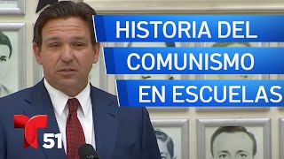 DeSantis firma ley sobre enseñanza de la historia del comunismo [upl. by Vinn]