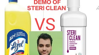 STERI CLEAN live Demo Best Floor Cleaner Market product VS Modicare ProductTo join7699889775 [upl. by Corry228]