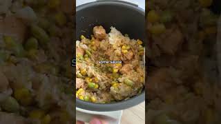 RICE COOKER SALMON RICE BOWLS ✨🍚 highprotein easydinner healthydinner [upl. by Calvano]