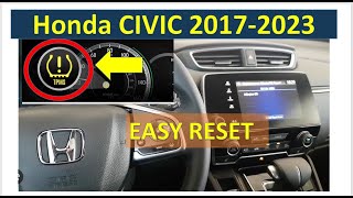 HONDA CIVIC 2017 2023TPMS CALIBRATION RESET [upl. by Lilaj28]