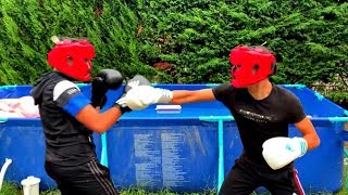 COMBAT DE BOXE entre THEJULJUL78 et MOMO  THEJULJUL78 SE DÉBOÎTE L’ÉPAULE [upl. by Nosnar]