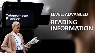 Teleprompter Reading Practice  Advanced [upl. by Gerdy]