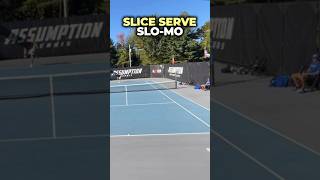 SloMo Slice Serve Out Wide On The Deuce Side shorts tennis [upl. by Rodgers]