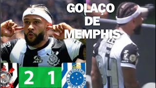 LANCES E GOLAÇO DE MEMPHIS CONTRA O CRUZEIRO [upl. by Novets]