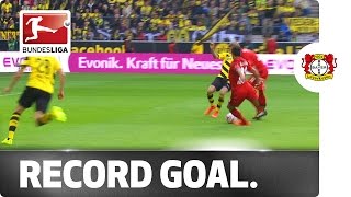 The Fastest Goal in Bundesliga History  Bellarabi Scores after 9 Seconds [upl. by Nalyr]