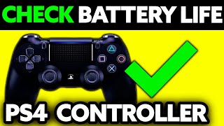 How To Check PS4PS5 Controller Battery Life on PC 2024 [upl. by Itsirk]