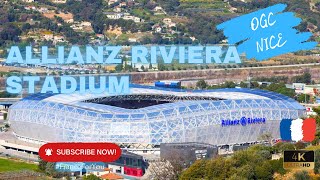 Walking tour from OGC Nice Allianz Riviera Stadium with OGC Nice Anthem in 4K HDR [upl. by Marozas]