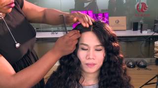 Humorousmen try virgin human hair and womens make uphot beauty hair show [upl. by Aynwad]