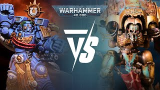 BRAND NEW Space Marines Vs Chaos Knights 2000pts Warhammer 40K Battle Report [upl. by Ban]