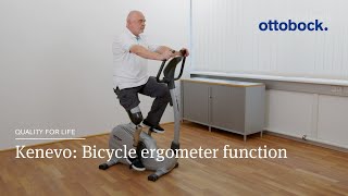 Kenevo Bicycle ergometer function  Ottobock [upl. by Annaesor]