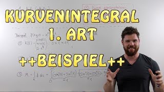 Kurvenintegral 1 Art skalar  BEISPIEL Masse eines Drahtes entlang einer Helix [upl. by Odel]