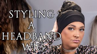 How To Wear A Headband Wig  Headband Wig Styling Tips  Jesse M Simons [upl. by Ursel]