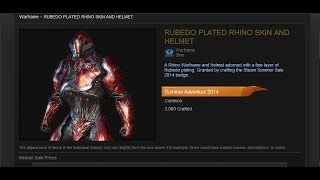 Warframe Rubedo Plated Rhino Skin [upl. by Yenroc]