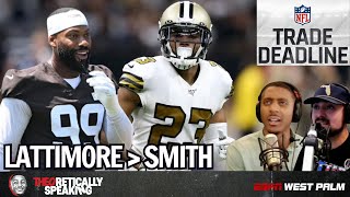 Lions snag Smith Commanders get Marshon Lattimore  NFL Trade deadline deals [upl. by Esihcoc]