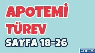 Apotemi Türev Sayfa 1826 Çözümleri  APOTEMİ YAYINLARI [upl. by Anitsrhc114]