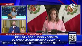 Perú Libre anuncia moción de vacancia contra presidenta Dina Boluarte [upl. by Nahgiem483]