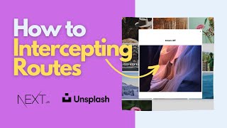 How to Intercept Routes in Next js  Image Gallery [upl. by Zebe]