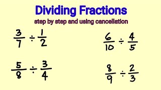 Dividing Fractions  How to Divide Fractions [upl. by Erland254]