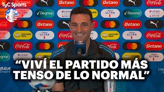 LA CONFERENCIA DE PRENSA DE SCALONI TRAS EL PASE A CUARTOS DE FINAL DE LA COPA AMÉRICA 2024 🇦🇷 [upl. by Bradshaw505]