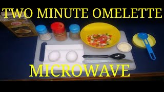 Omelette in Microwave RecipeTwo Minutes [upl. by Peppie153]