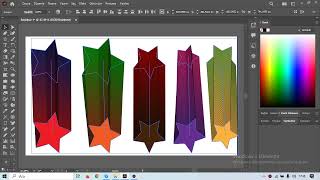 Adobe Illustrator Yıldızda Karışım Aracıyla Değişimler [upl. by Ahseel]