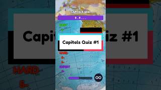 Can you get 89 capitals 🏳️ Drop your score in the commentsquiz capitals country geography [upl. by Tomasz]