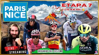 🔴EN VIVO Etapa 7 PARIS  NICE 2024 🧨 MONTAÑA Remco Egan Buitrago Roglic ciclismo cycling [upl. by Moses527]