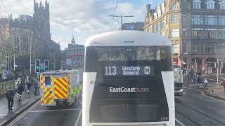 Lothiancountry Route X18 Edinburgh  Whitburn via Broxburn Bathgate 575 [upl. by Yanad]