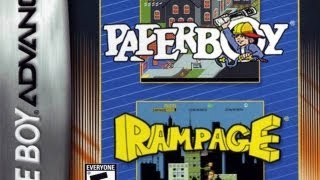 CGR Undertow  PAPERBOY  RAMPAGE review for Game Boy Advance [upl. by Aileme]