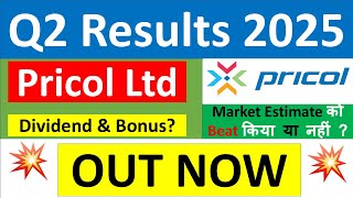 PRICOL Q2 results 2025  PRICOL LTD results today  PRICOL LTD Share News  PRICOL Share latest news [upl. by Sivlek]