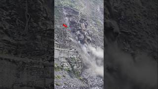 The landslide went into the rivernepalriver shorts [upl. by Whorton]